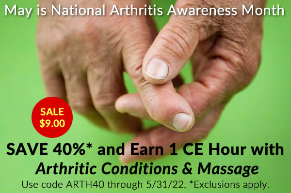 Save 40% on Arthritic Conditions & Massage