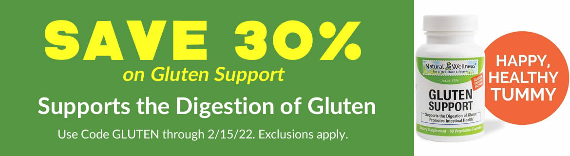 Save 30% on Gluten Support
