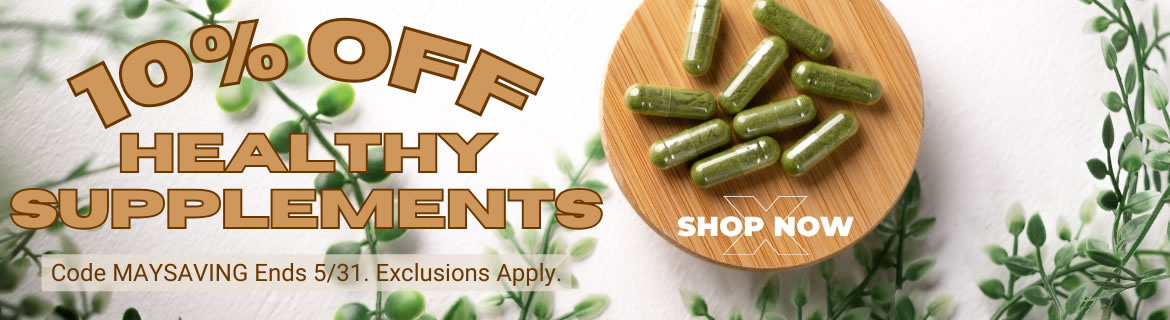 Save 10% on Health & Wellness Supplements