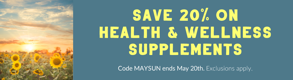 Save 20% on Health Supplements