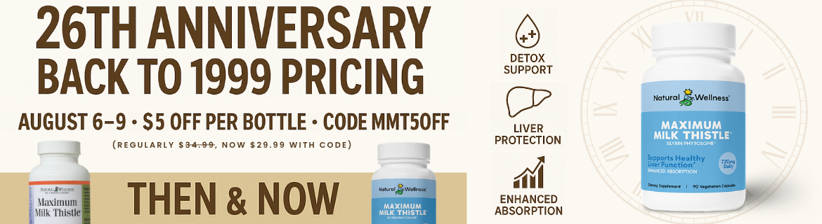 26th Anniversary Maximum Milk Thistle Pricing