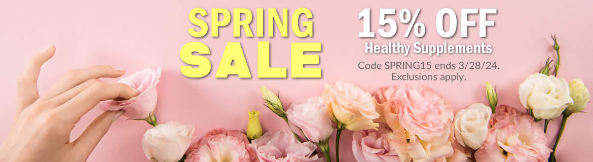 Spring Into 15% Supplement Savings!
