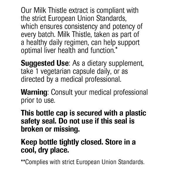 Milk Thistle 500 MG - Label Large