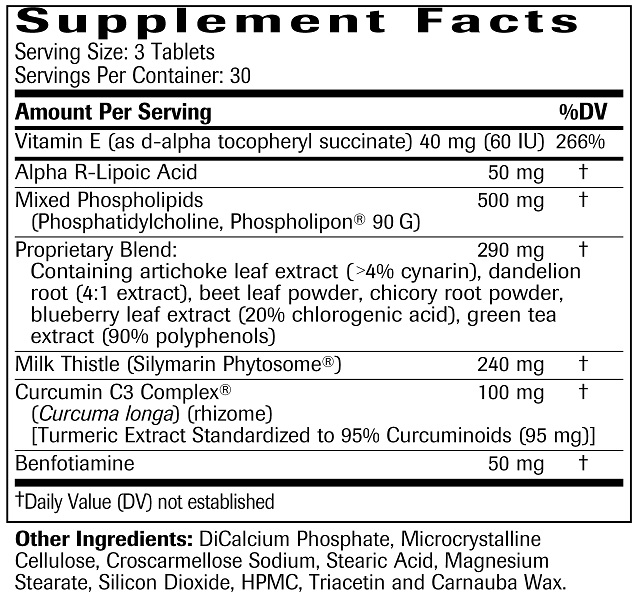 Clinical LiverSupport Ingredients
