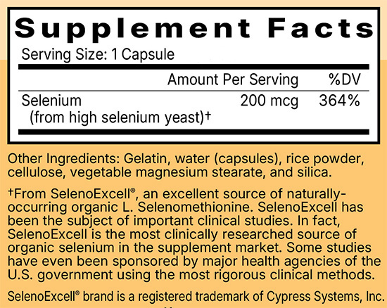 Selenium Ingredients