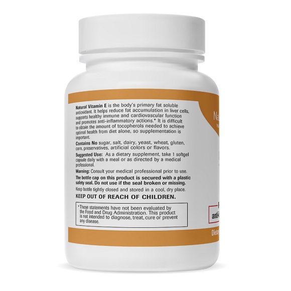 Natural Vitamin E - Label Large