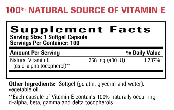 Natural Vitamin E Ingredients