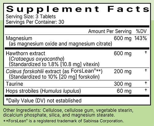Blood Pressure Complex Ingredients