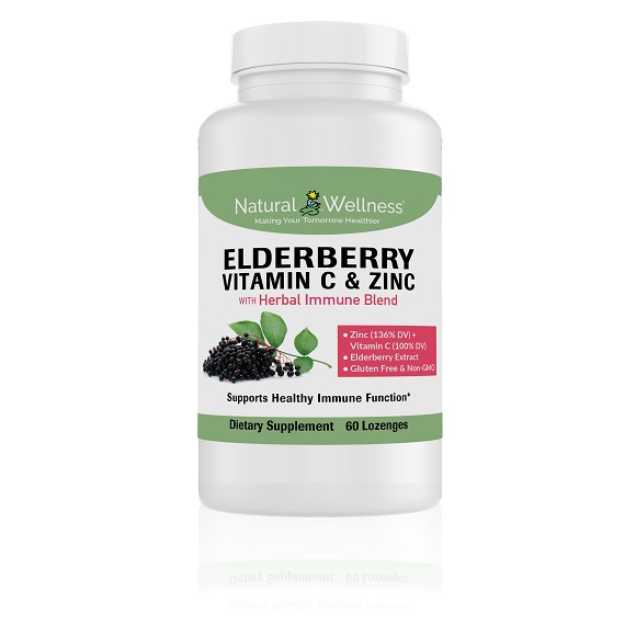 Elderberry Lozenges Vitaminc C Supplement Zinc Supplement
