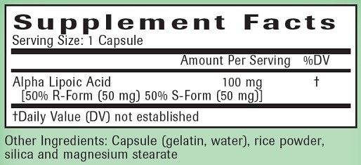 Alpha Lipoic Acid Ingredients