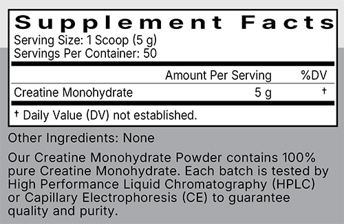 Pure Creatine Monohydrate Powder