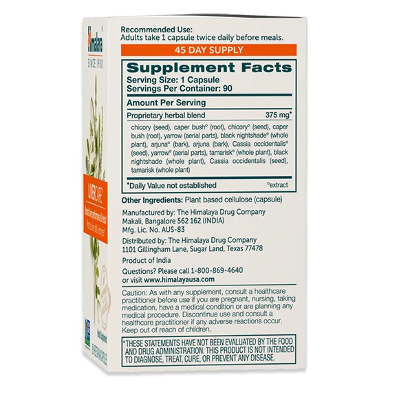 LiverCare -Supplement Facts Large