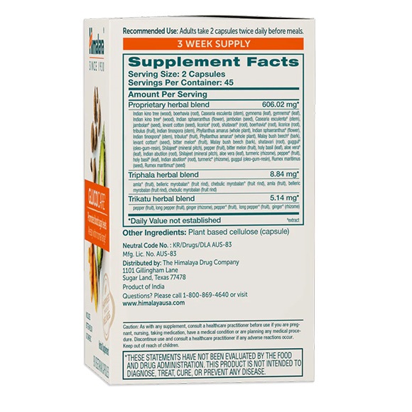 GlucoCare - Supplement Facts Large
