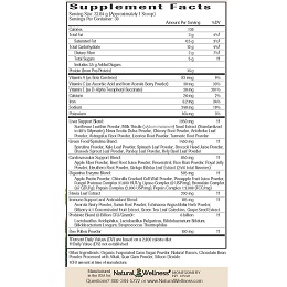 Vanilla Chai UltraNourish - Supplement Facts