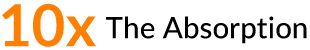 10x the absorption