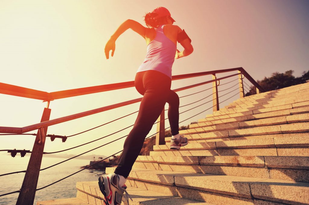Exercising can help you lose weight and avoid obesity.