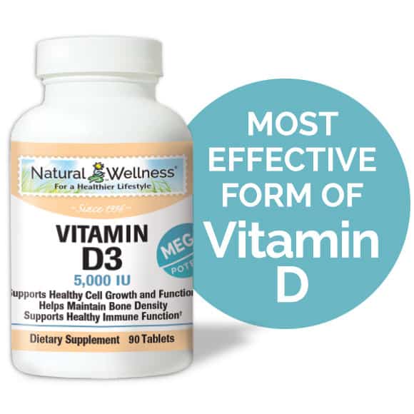 Supplementing with Vitamin D3 can increase your energy.