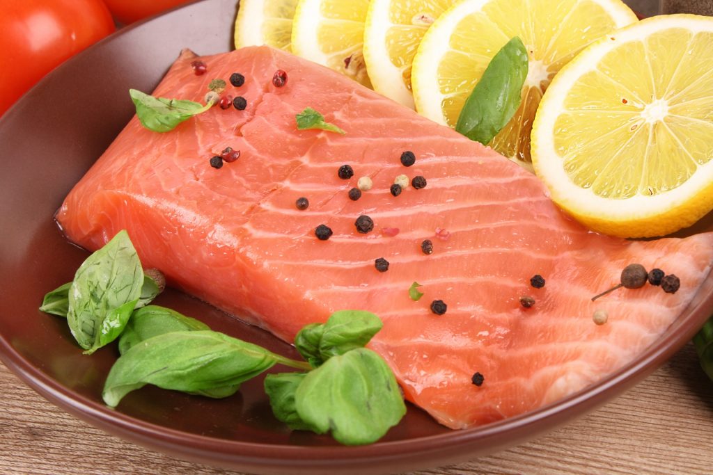 Salmon is a good source of omega-3 fatty acids.
