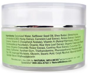 natural wellness cbd cream ingredients