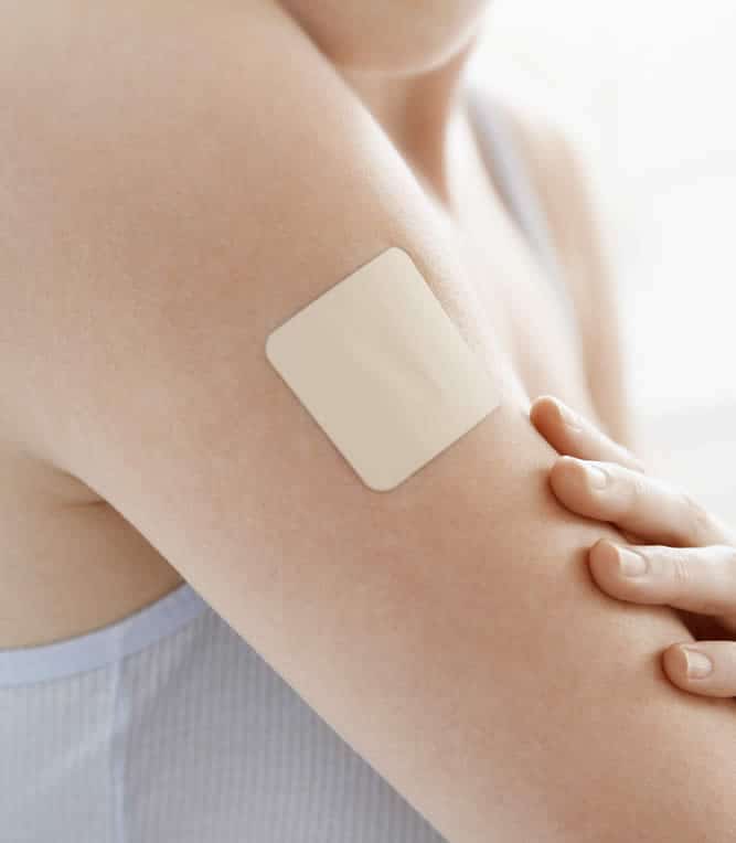 Nicotine patches are one way to help you stop smoking.