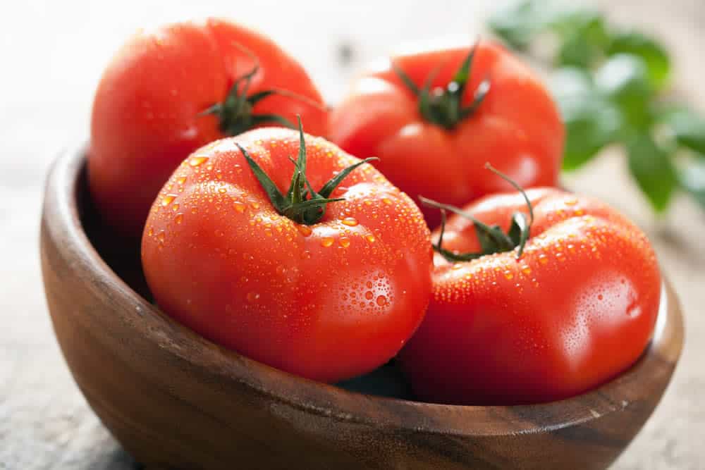 Tomatoes are a healthy fruit.