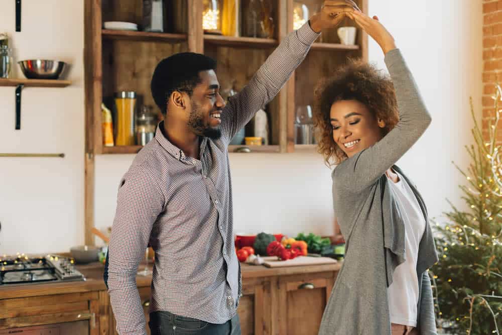 Dancing in your kitchen can reduce stress.