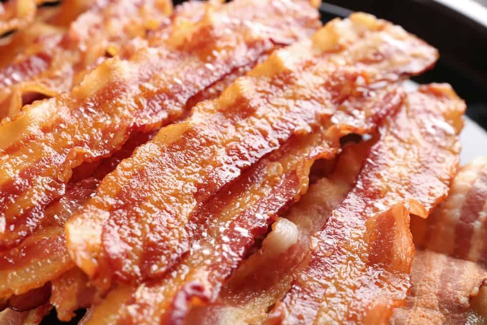 Bacon is a high cholesterol food