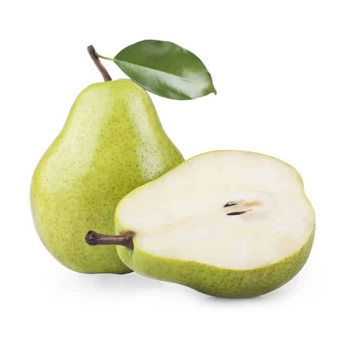 Pears are a good food option to support bladder health.