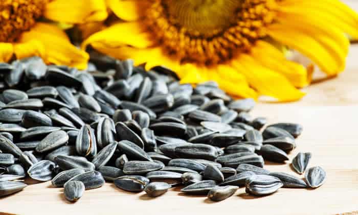 Sunflower seeds are a good source of vitamin E.