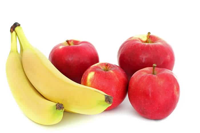 Eating apples and bananas can help reduce stress and anxiety.