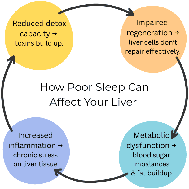 Ways your liver is affected by poor sleep
