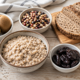 Fiber-rich foods for healthy digestion and regularity.